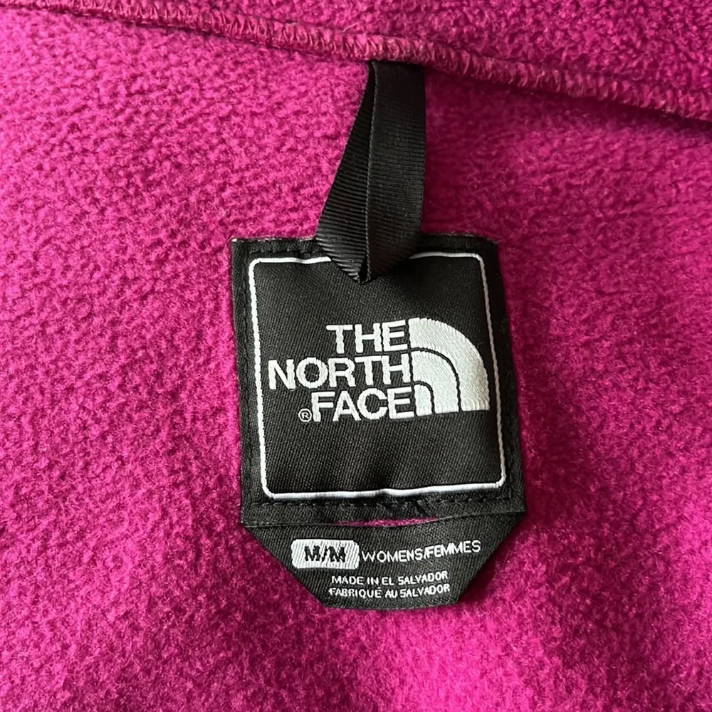 The North Face Denali Fleece Zip-up Jacket Women Size Medium Magenta/purple/pink - Picture 4 of 12